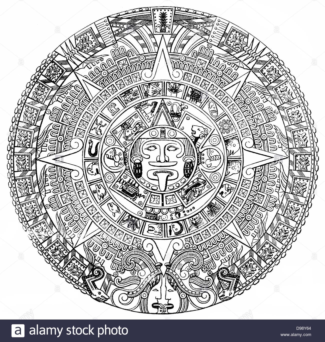 Maya Calendar Stock Photos &amp; Maya Calendar Stock Images - Alamy in Versions Of The Mayan Calendar