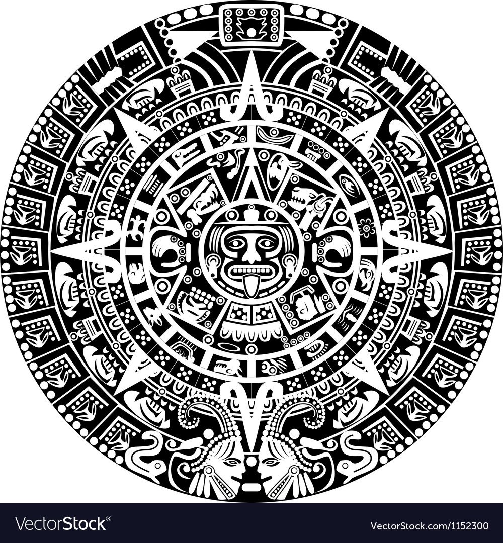 Mayan Calendar Royalty Free Vector Image - Vectorstock with regard to Versions Of The Mayan Calendar