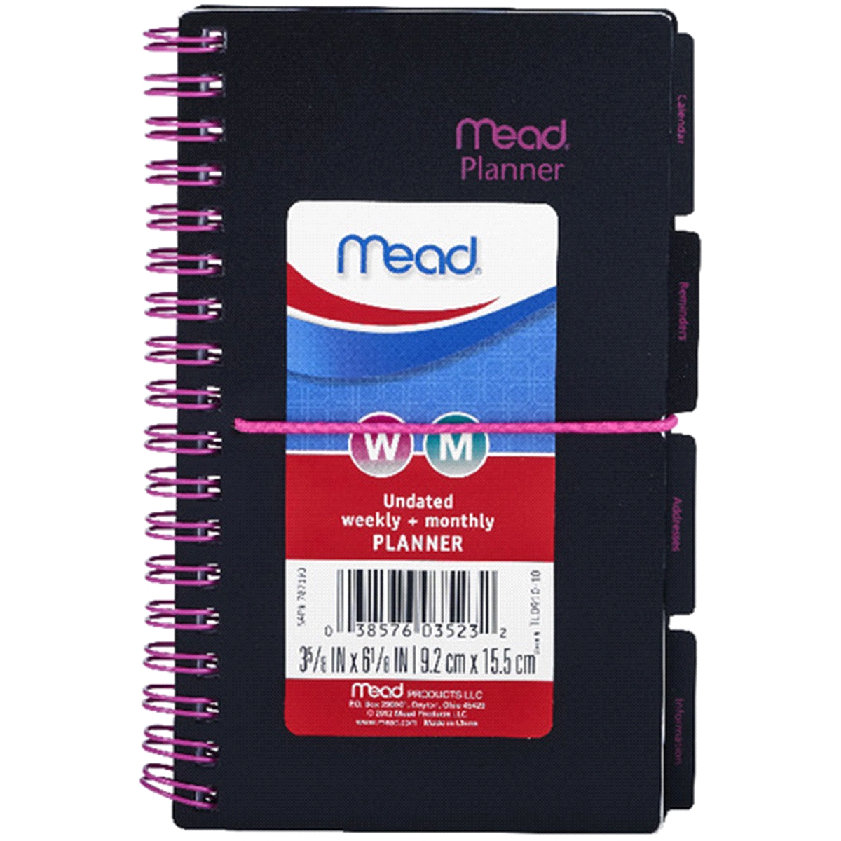 Mead® Tld910-10 Undated Weekly/monthly 6-1/4&quot; X 4-1/4&amp;#x22 pertaining to 4 X 4 Monthly Planner