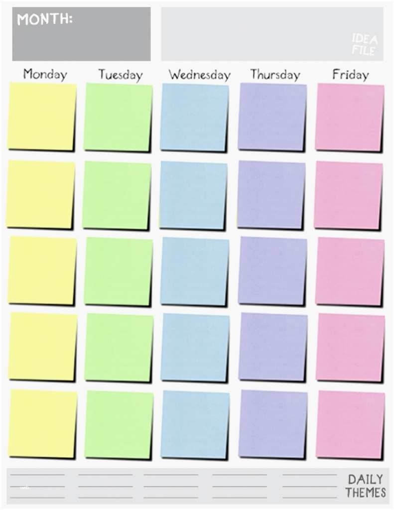Monday Through Friday Weekly Schedule Template Awesome Monday Friday regarding Monday Through Friday Weekly Calendar
