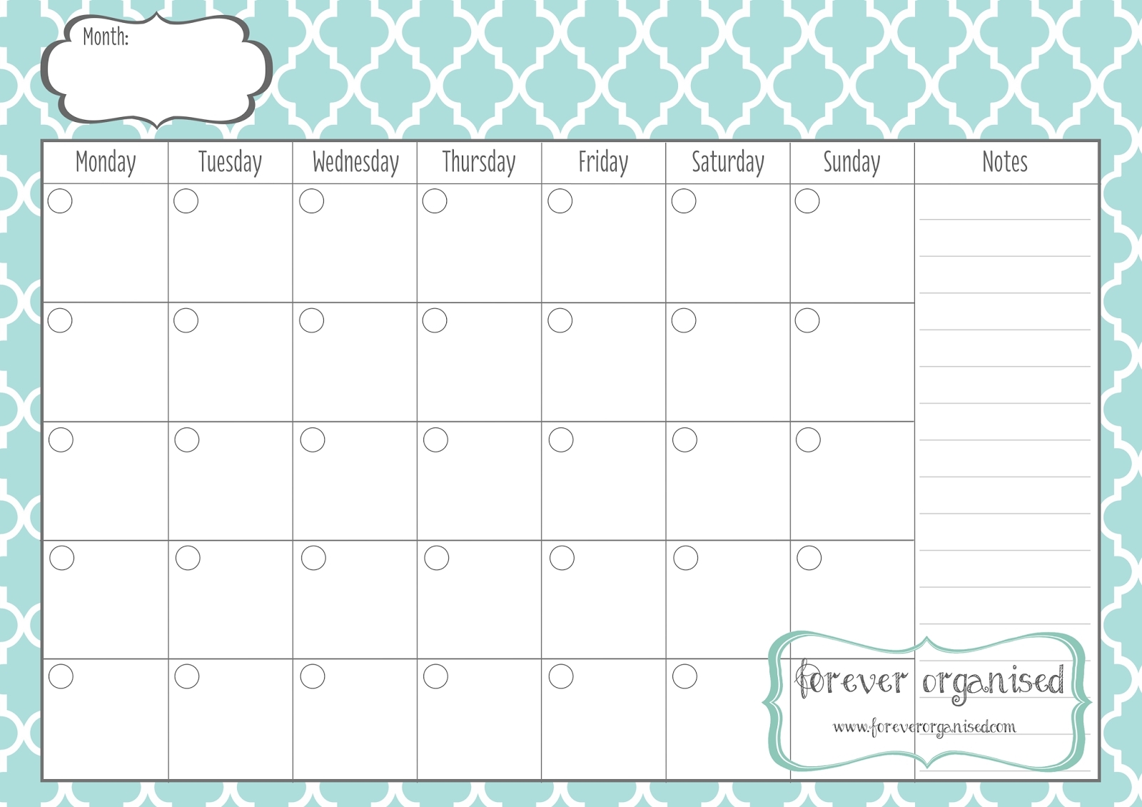 Monthly Calendar To Print | Year Printable Calendar in Calendar By Month To Print