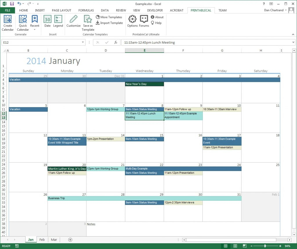 Time Slots In Excel