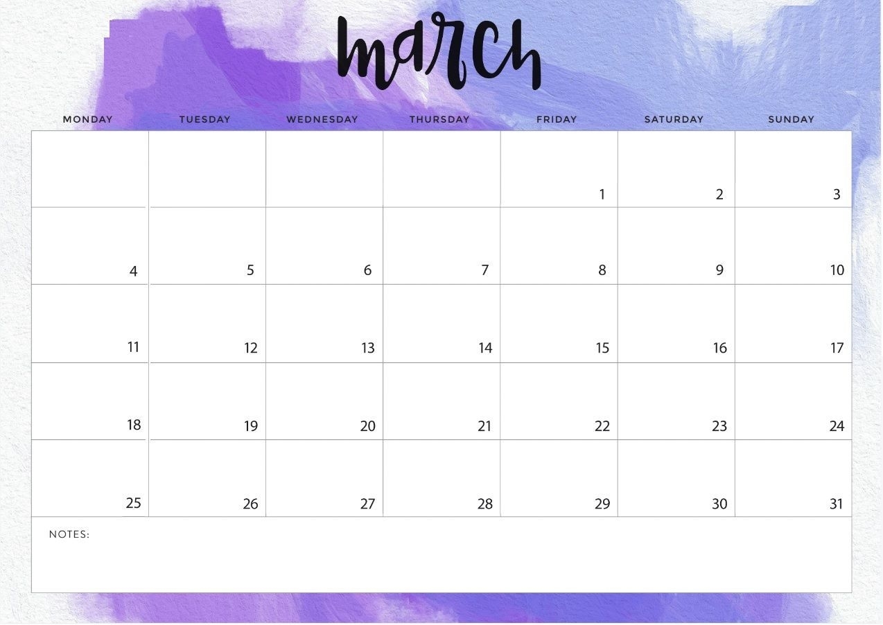Monthly Desk Calendar March 2019 #march #april #may #2019Calendar with March Childrens Calendar Watercolor Png