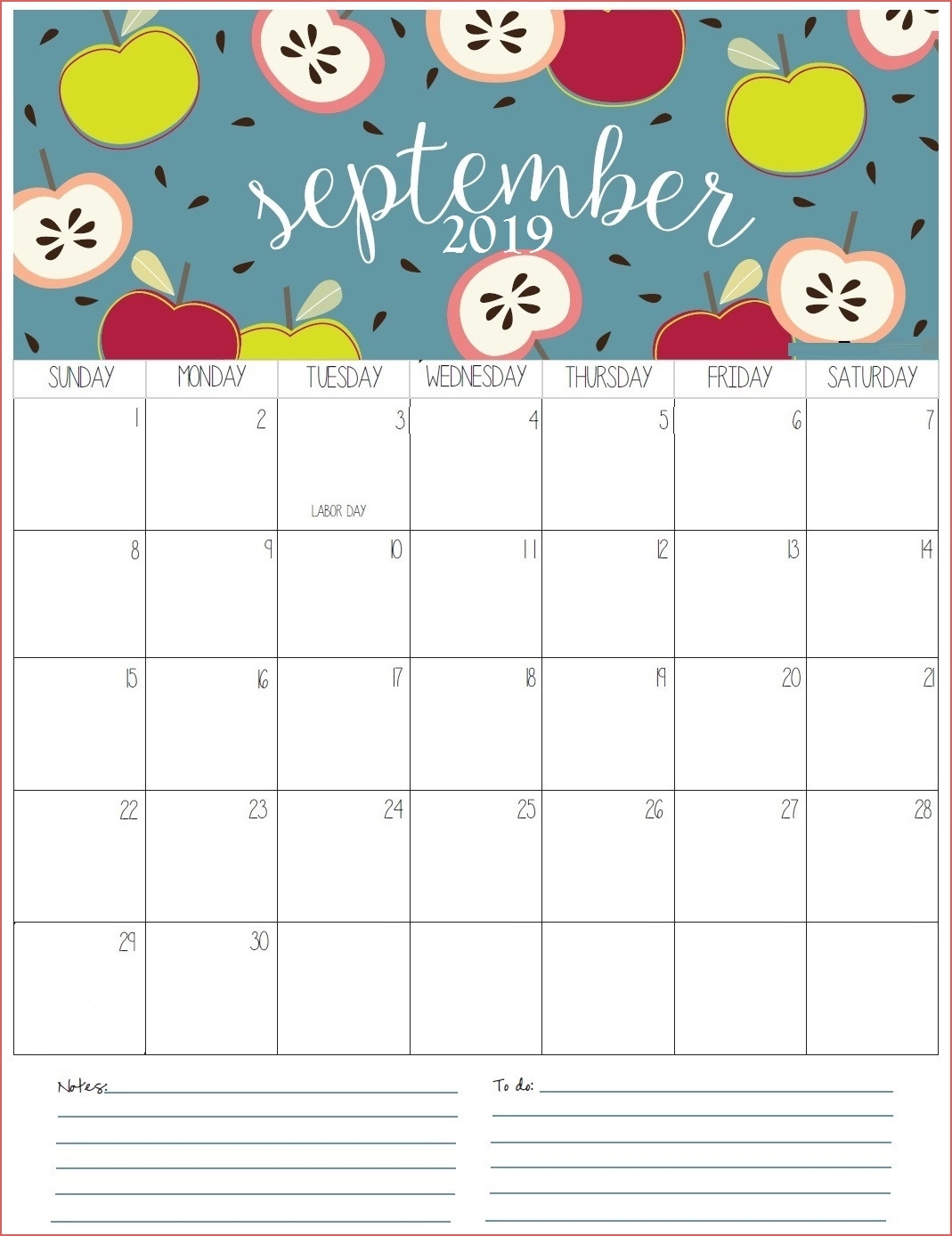 Monthly Printable Calendar 2019 Calendar 2019 September 2019 regarding Full Size Monthly Calendar September