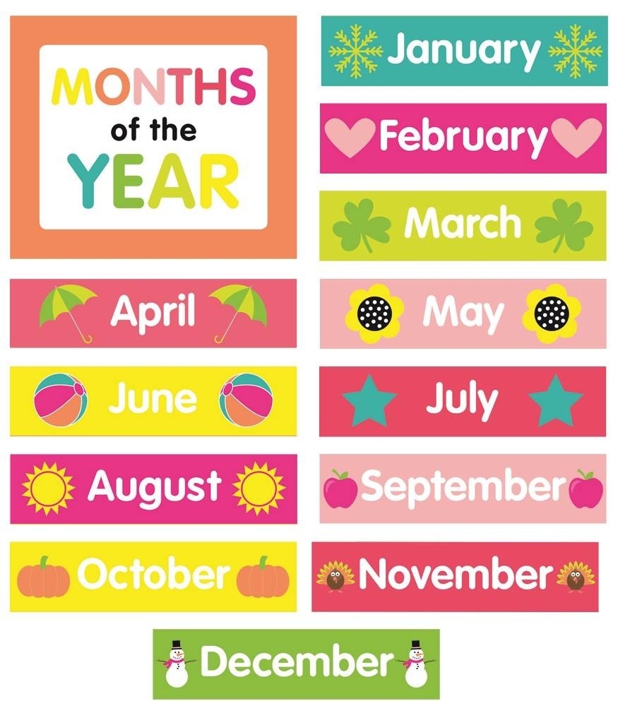 Months Of The Year Calendar Printables Just Teach Month Printable with Calendar Months Of The Year