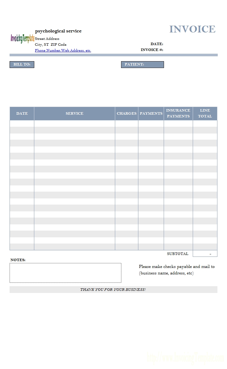 Multiple-Page Excel Invoice Templates inside Layout Sheet For Bill Paying