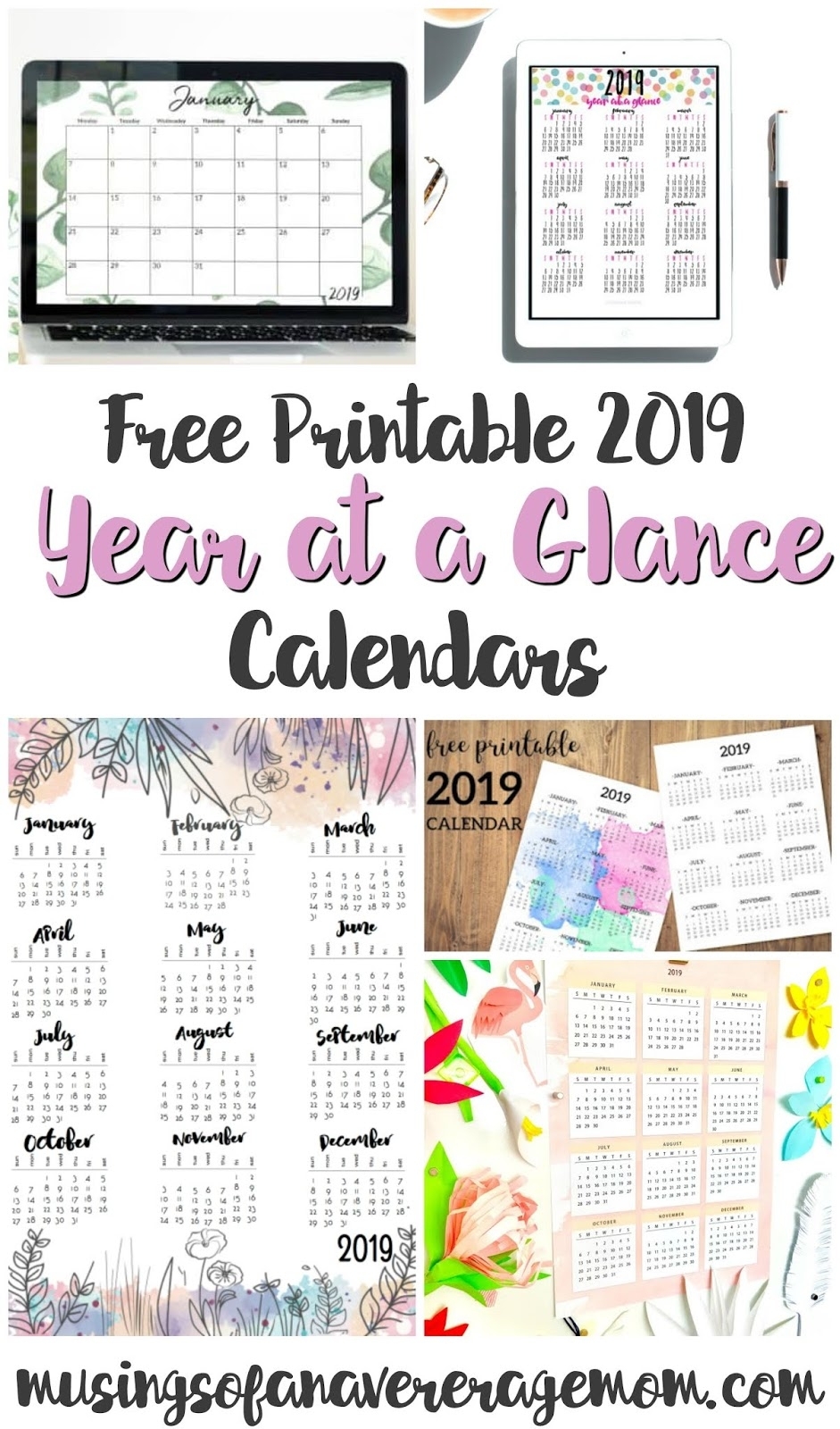 Year At A Glance Template