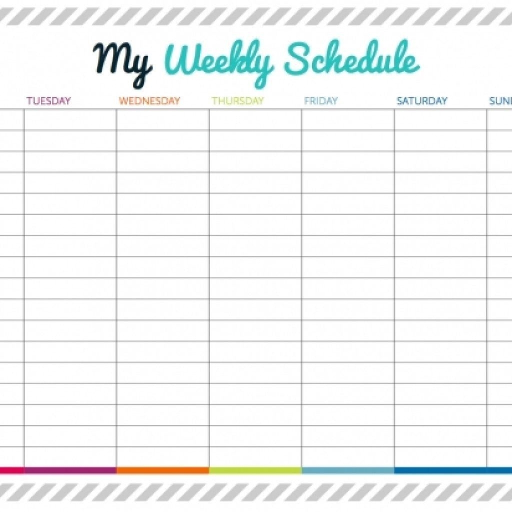 My Weekly Schedule Template Calendars With Time Slots Printable intended for Calendar With Time Slots Printable