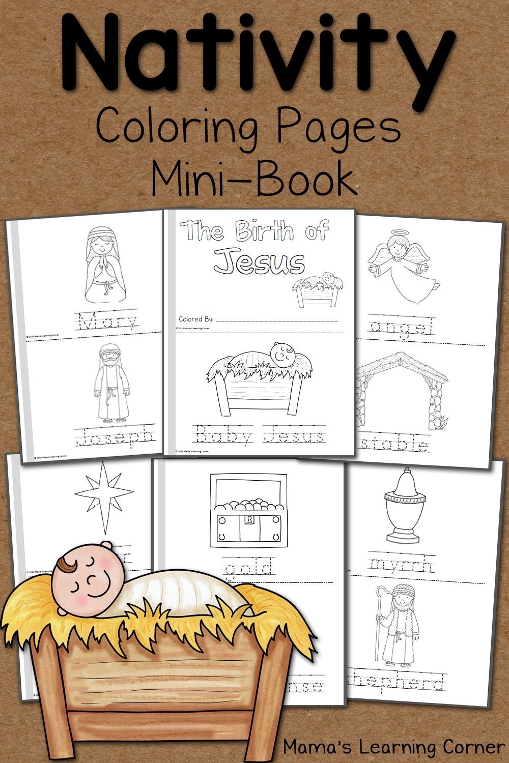 Nativity Coloring Pages | Ultimate Homeschool Board | Nativity with regard to Grade R Cover Page Colouring Page