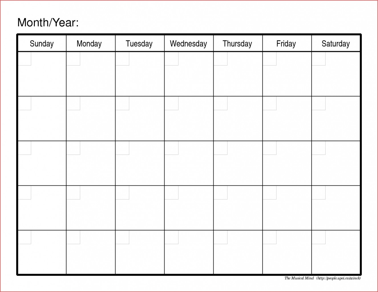 Online Calendar Planner Printable Calendar Month Printable Free throughout Template Of A Blank Calendar Of A Month