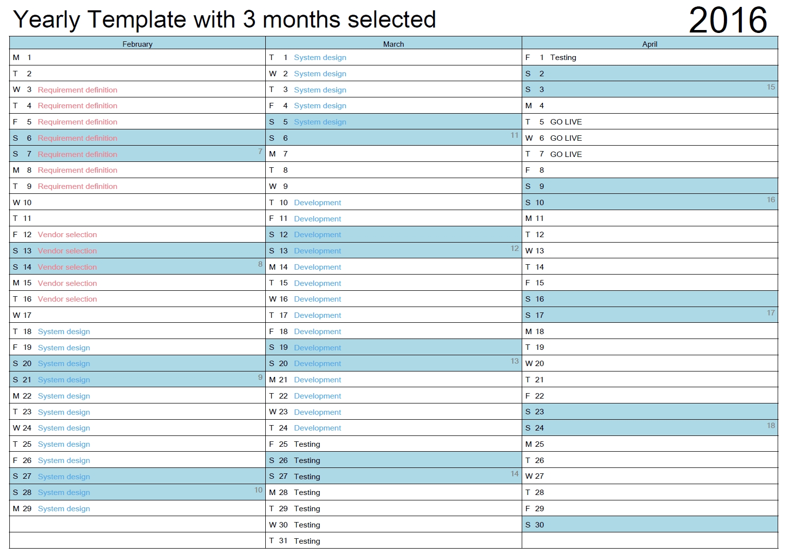 Outlook Printable Calendar In A4/a3 | Outlook Calendar Print with 3 Month Calendar To Ptint
