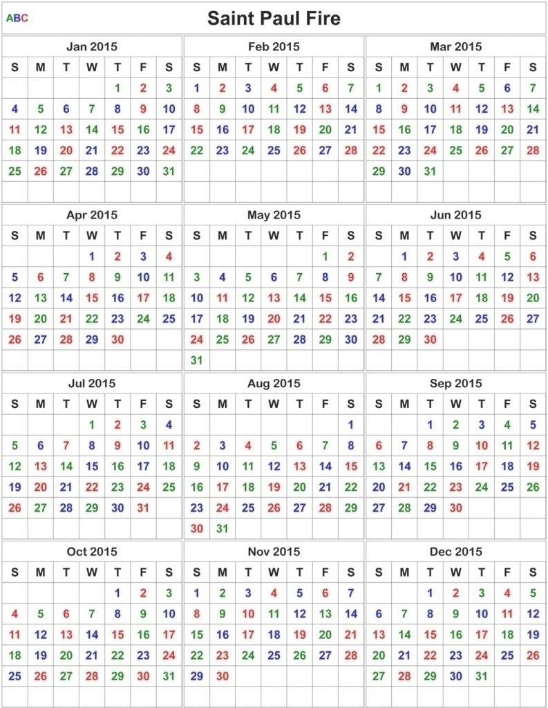 Firefighter 24 48 Shift Calendar