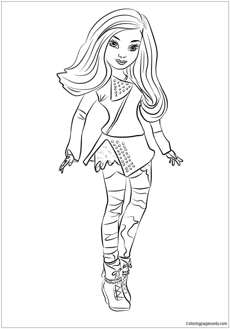 Pinamber Hobbs On Alyssa | Descendants Coloring Pages, Disney regarding Free Printables Of Descesdants 2