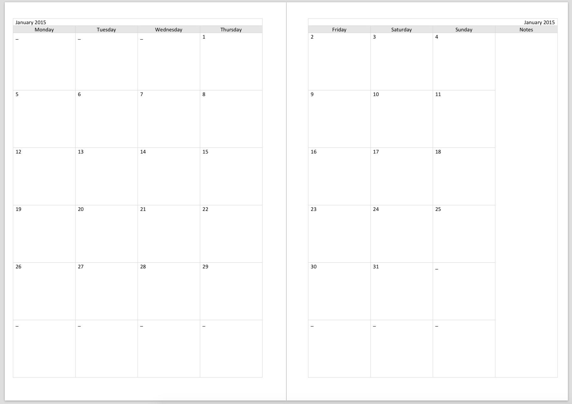 Print 2 Calendar Months Per Page • Printable Blank Calendar Template within Monthly Calendar 2 Page To Print
