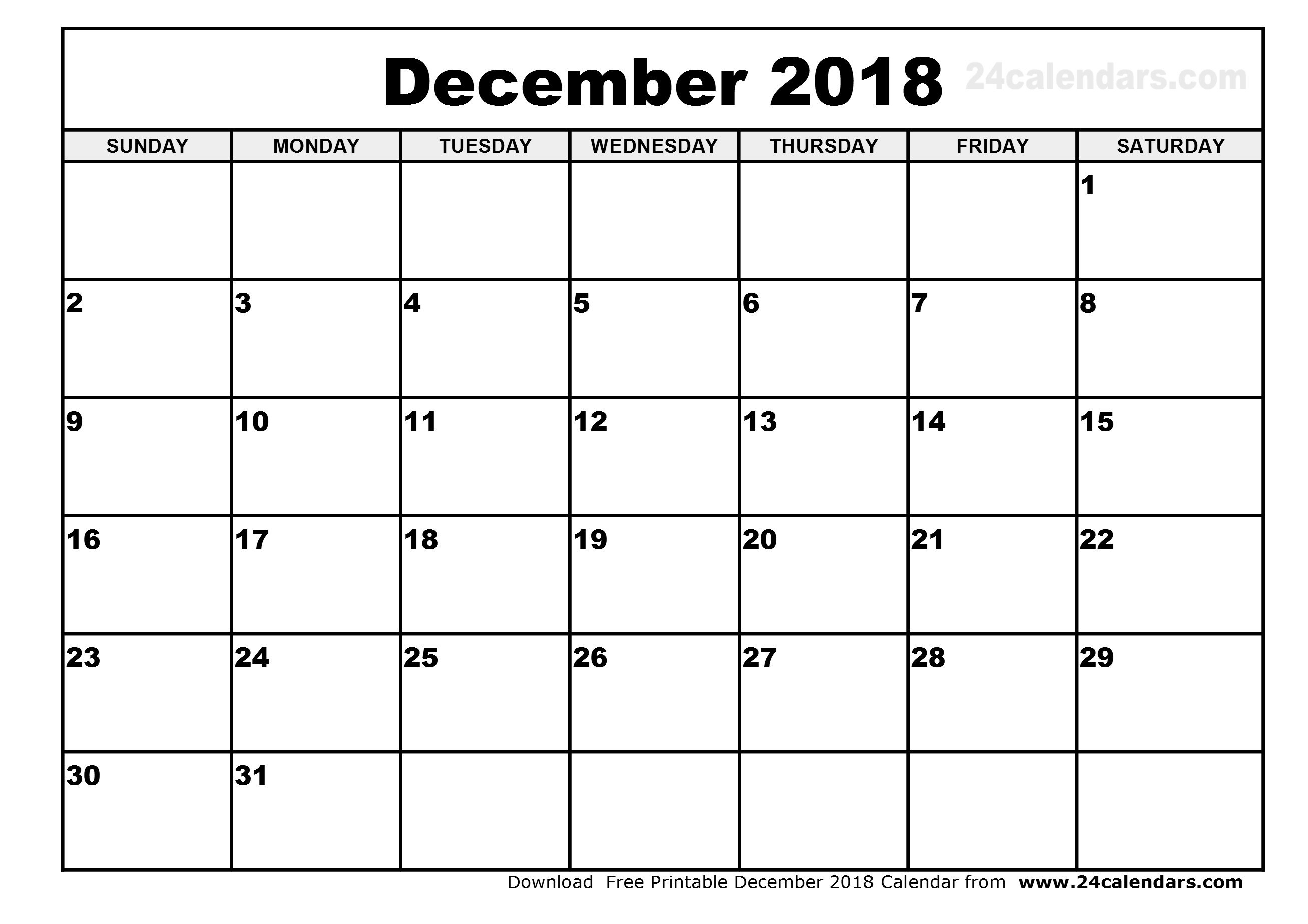 Free Printable Year Long Calendar