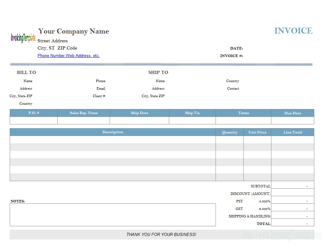 Print Shop Bill Sample intended for Template For Bills To Print