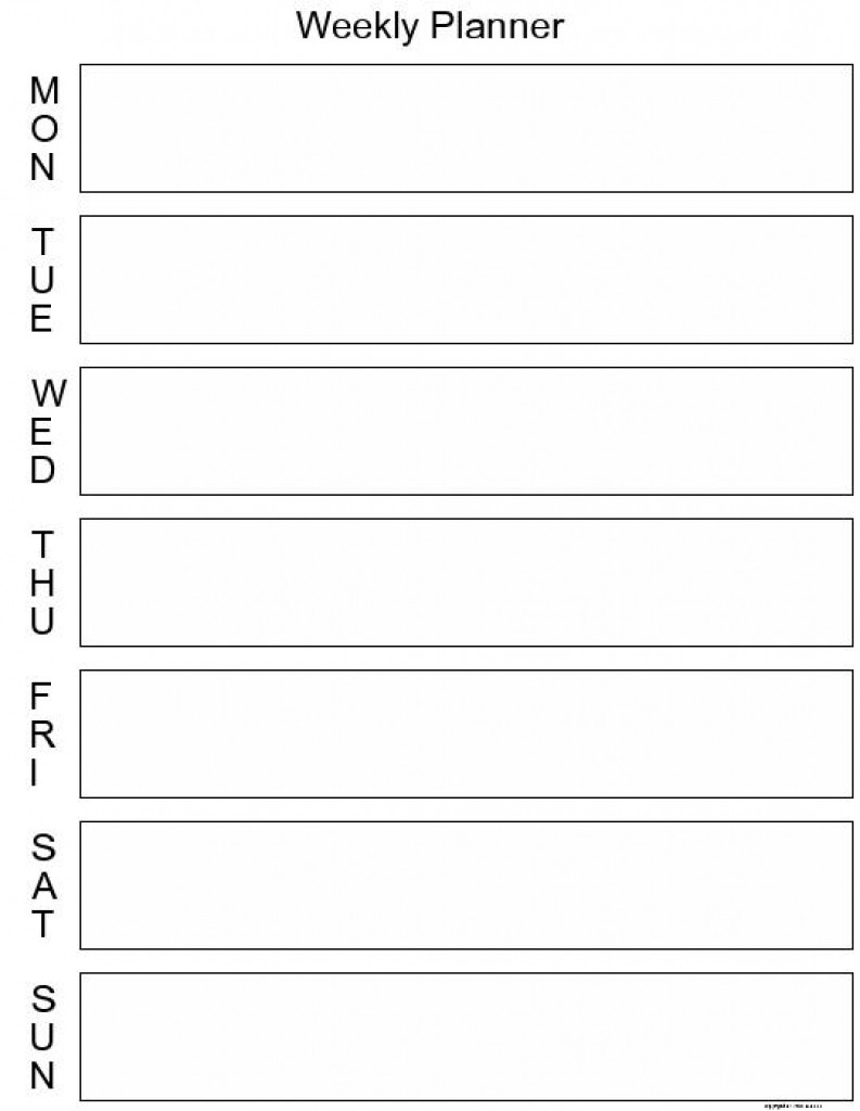 Printable 10 Day Calendar Template