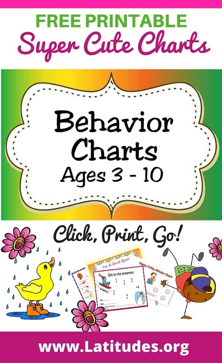 Printable Behavior Charts | Room Surf in Printable Behavior Graph For Parents