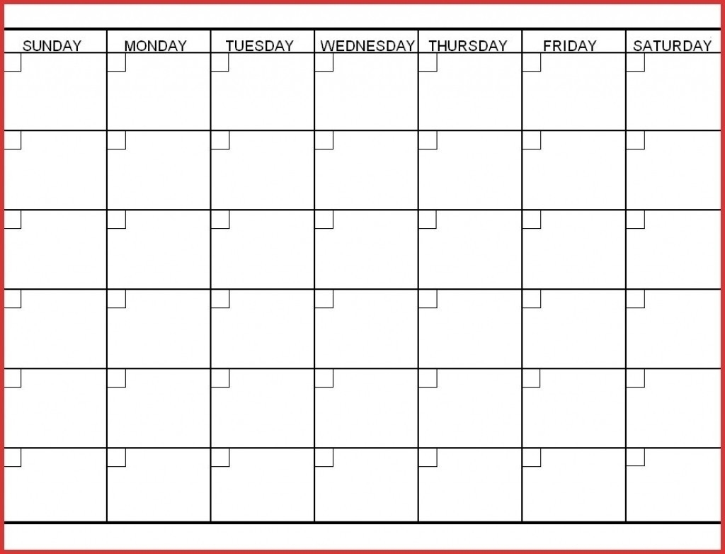 12 Week Calendar Printable