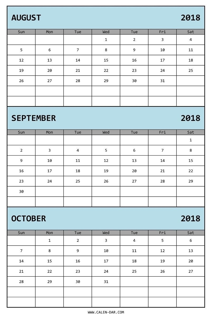 Printable Blank 3 Month Calendar | Template Calendar Printable for Free Printable Three Month Calendar