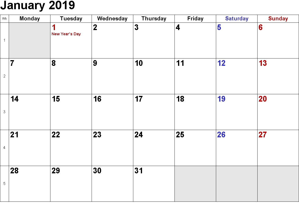 Printable Calendar 2019 Australia | Printable Calendar 2019 in Australian Months Of Year Printable