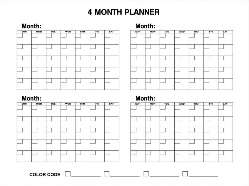Printable Calendar 4 Months Per Page My Blog Sample Printable with regard to 4 Months Per Page Calendar Printable