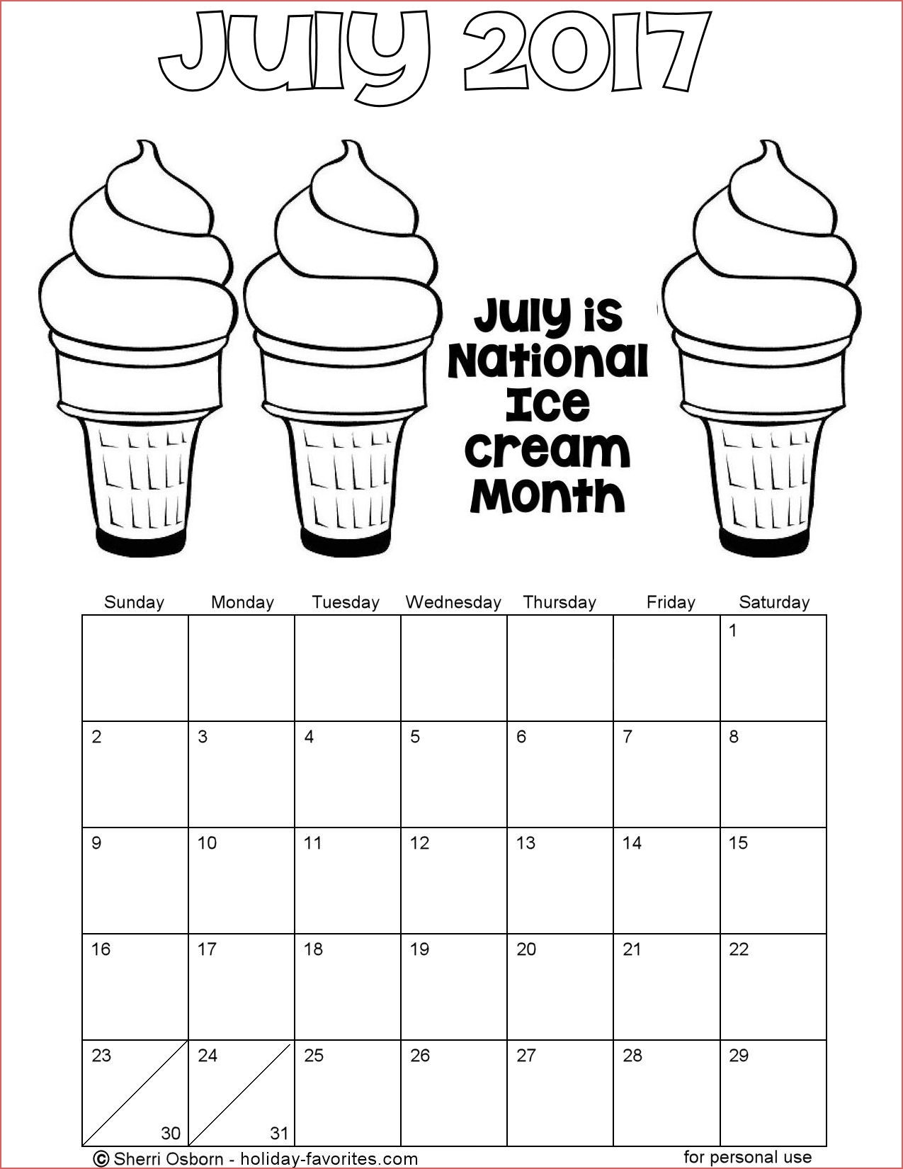 Printable Coloring Calendar Monthly Calendar Coloring Pages Download with regard to Free Coloring Calendars For June