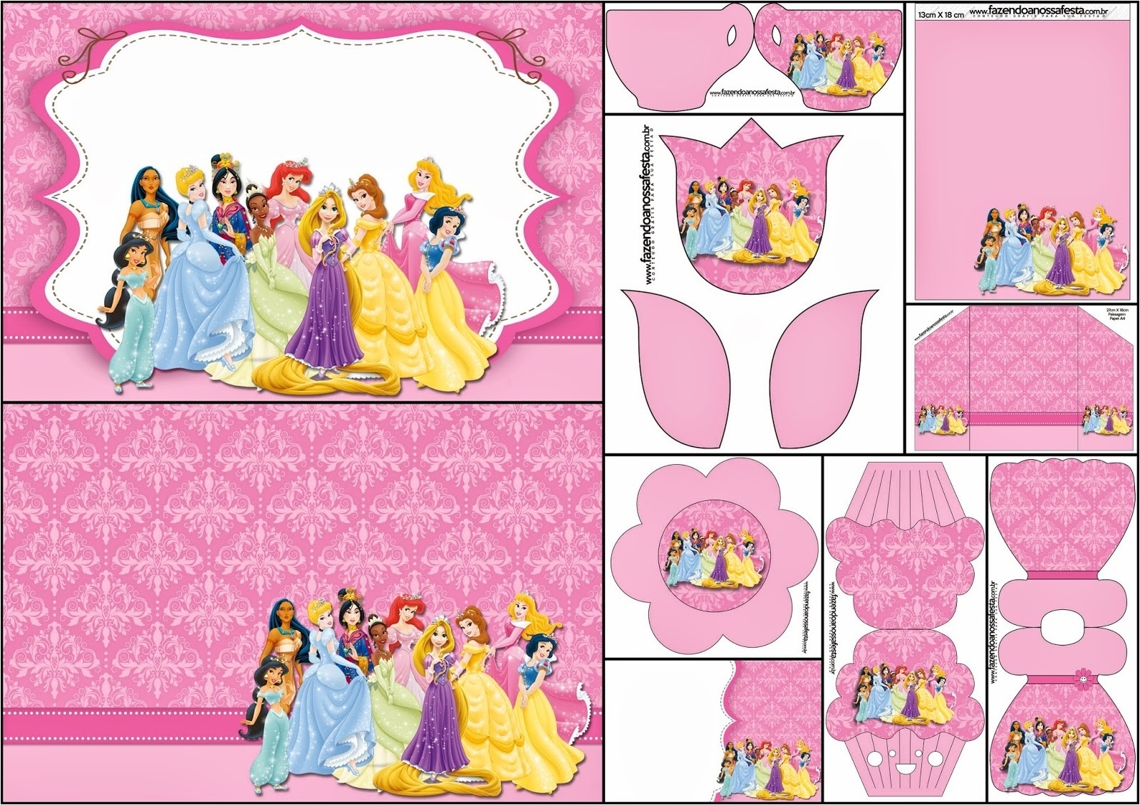 Printable Disney Birthday Invitations intended for Disney Princess Letter Head Templates Free