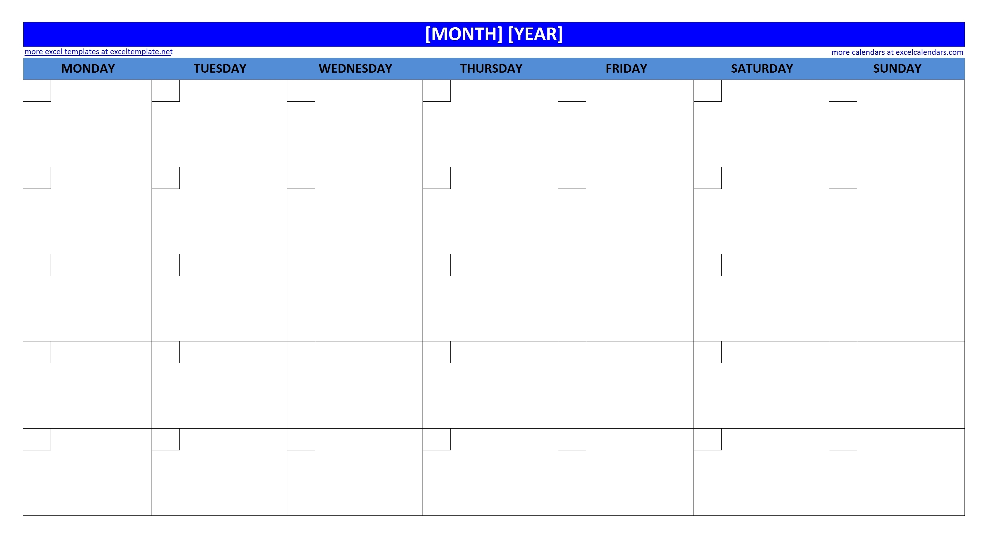 Printable-Large-New-Monthly-Calendar regarding Large Blank Monthly Calendar Template