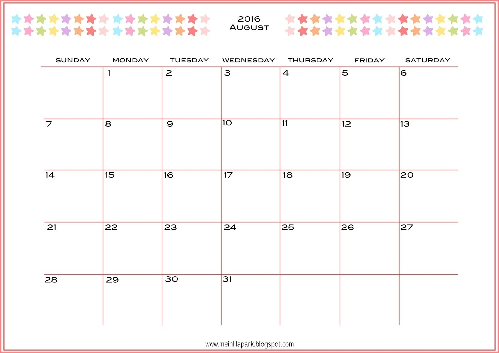 Printable Monthly Planner Template 2018 ( 12 Months) - Printable regarding Printable Monthly Calendar Planner Template