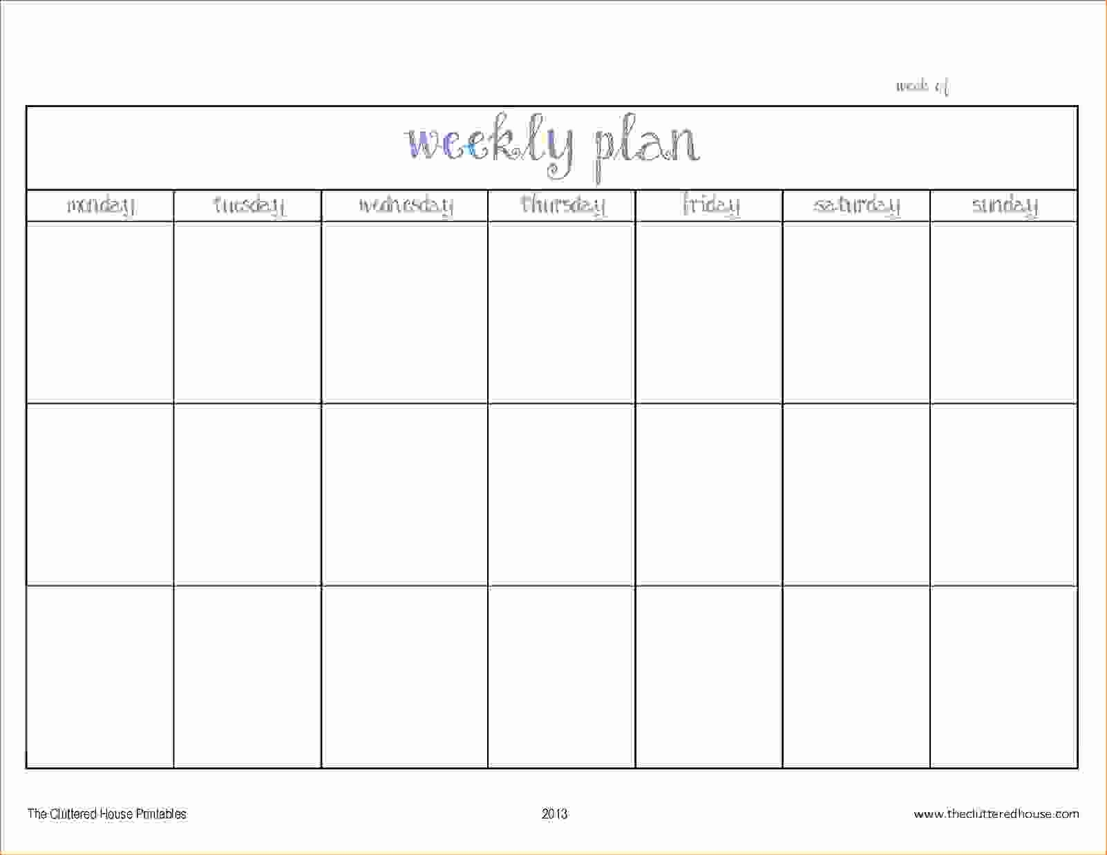 Printable Week Calendar Schedule Template Free Two Blank Design | Smorad for 2 Week Calendar Printable Free