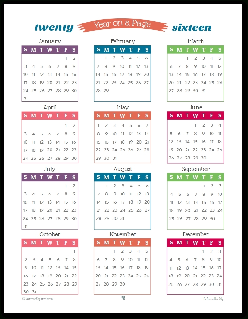 Printable Year Long Calendar | Template Calendar Printable throughout Print Off Year Long Calendar