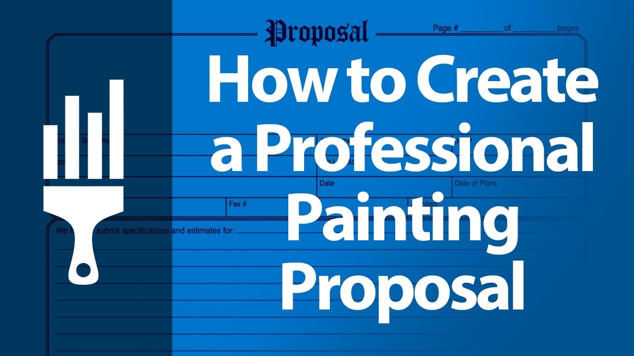 Professional Painting Proposal - How To Use One To Boost Your Sales inside Paint Proposal Template Word Doc