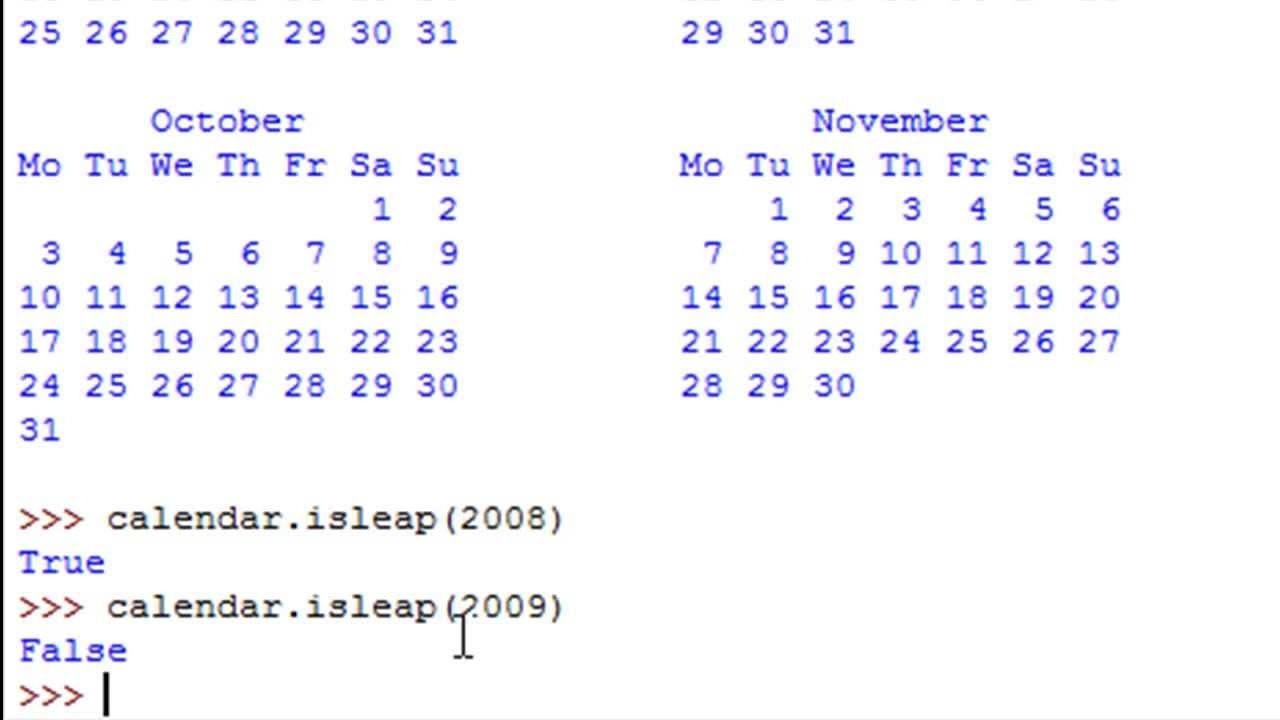 Python Programming Tutorial - 34: Date &amp; Time Functions (Part-2 with regard to Example Of Calendar Month Python 3