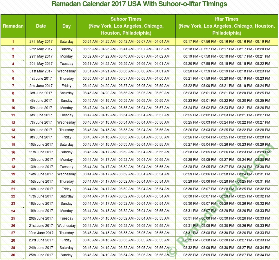 Calendar Of Ramadan In Saudi Arabia - Calendar Inspiration ...