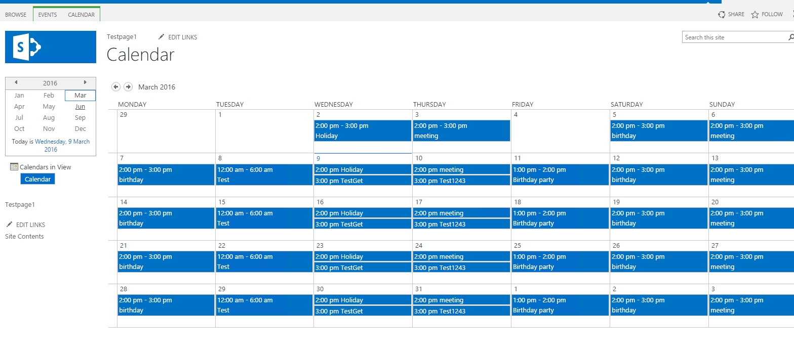 Samit&#039;s Blog: Sharepoint 2013 Calendar Overlay Feature Manual And with Sharepoint 2013 Calendar Overlay Issues