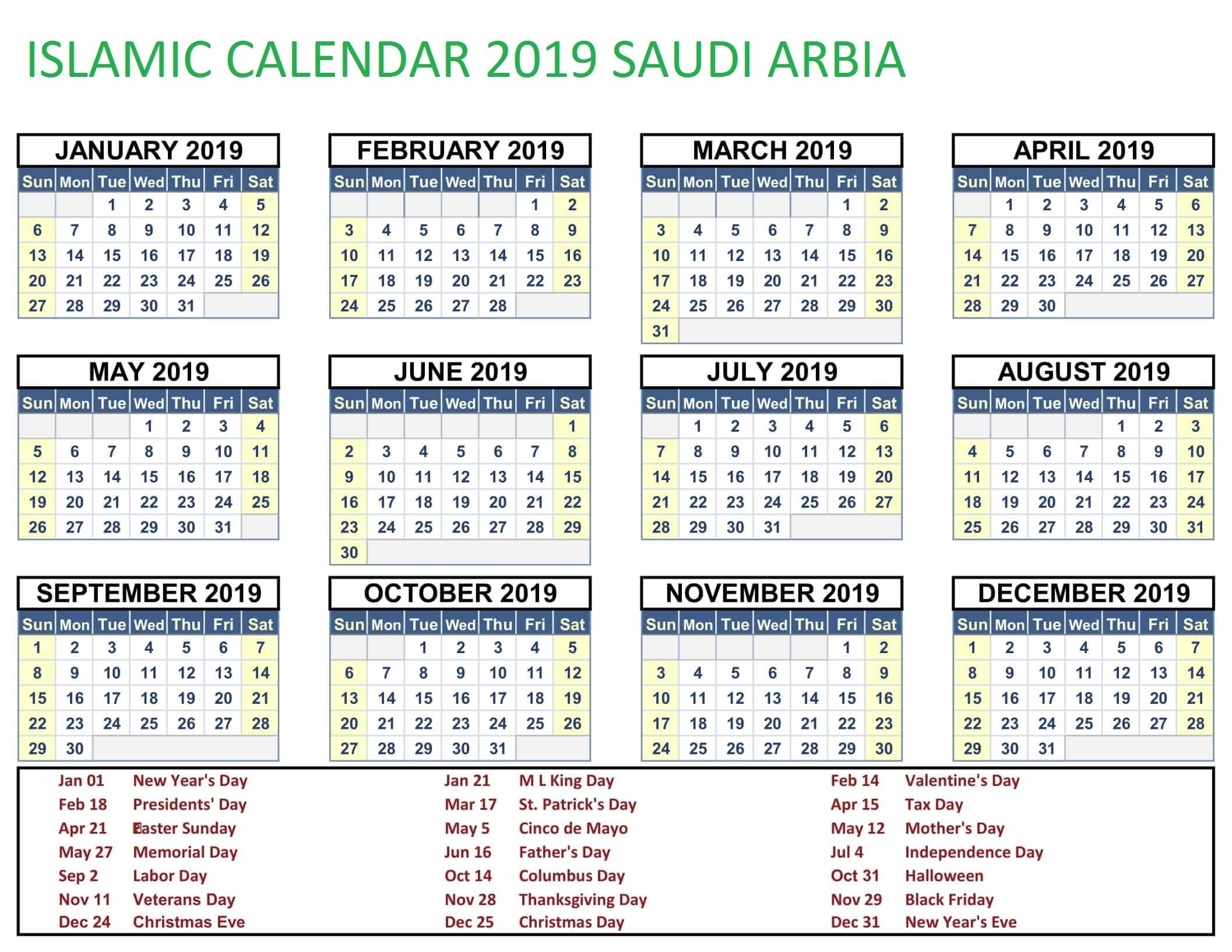 Islamic Calendar 2025 Ramadan Saudi Arabia 