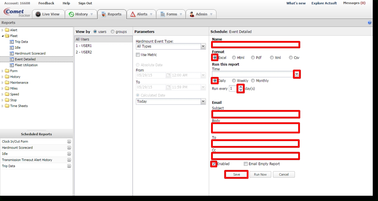 Schedule An Event Detailed Report With Actsoft Comet Tracker From for How To Detailed Event Scheduled