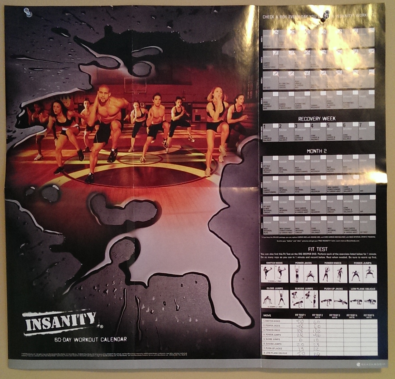 Shaun T | Progress Is Perfection with The Insanity 60 Day Wall Calendar