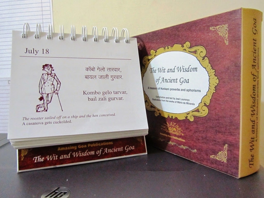 Short Stories &amp; Poemsjosé Lourenço: Konkani Proverb Desk Calendar with Short Poem O Calender Images