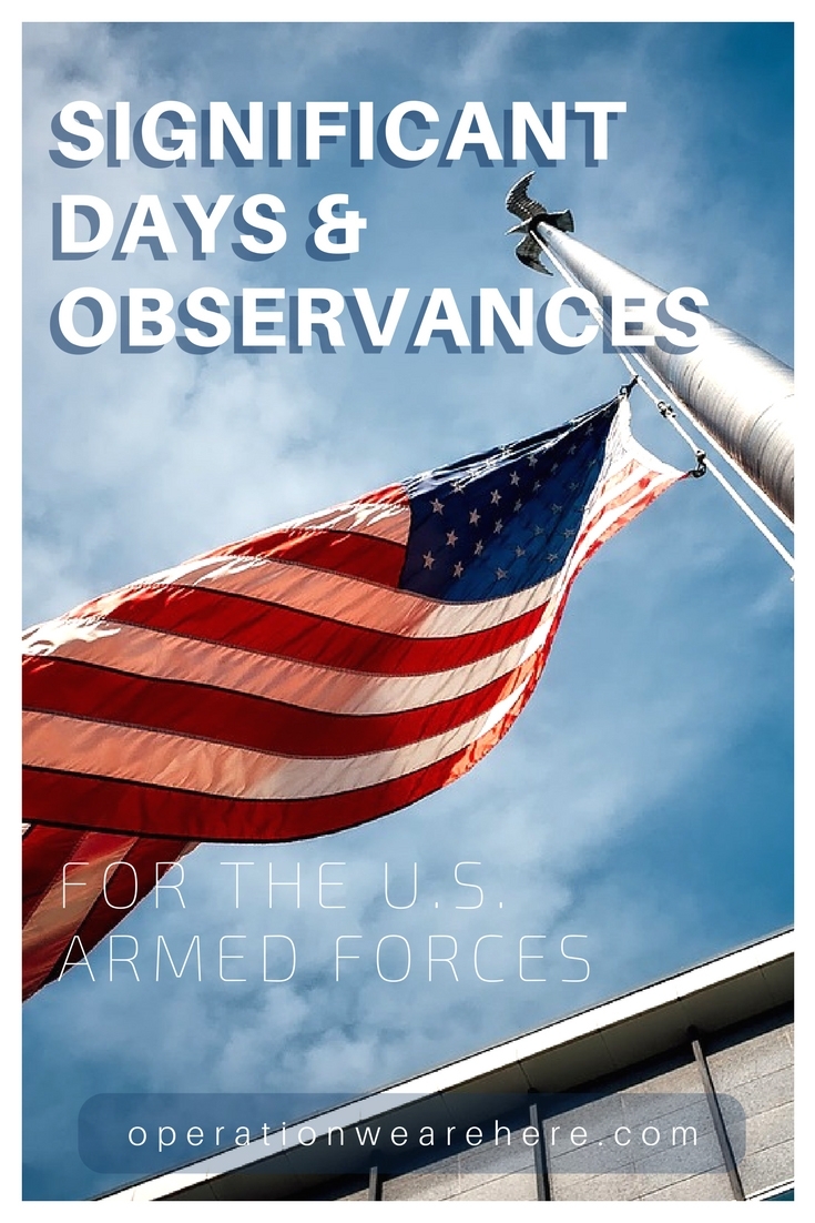 Significant Days And Observances For The Military for National Days Of The Month June