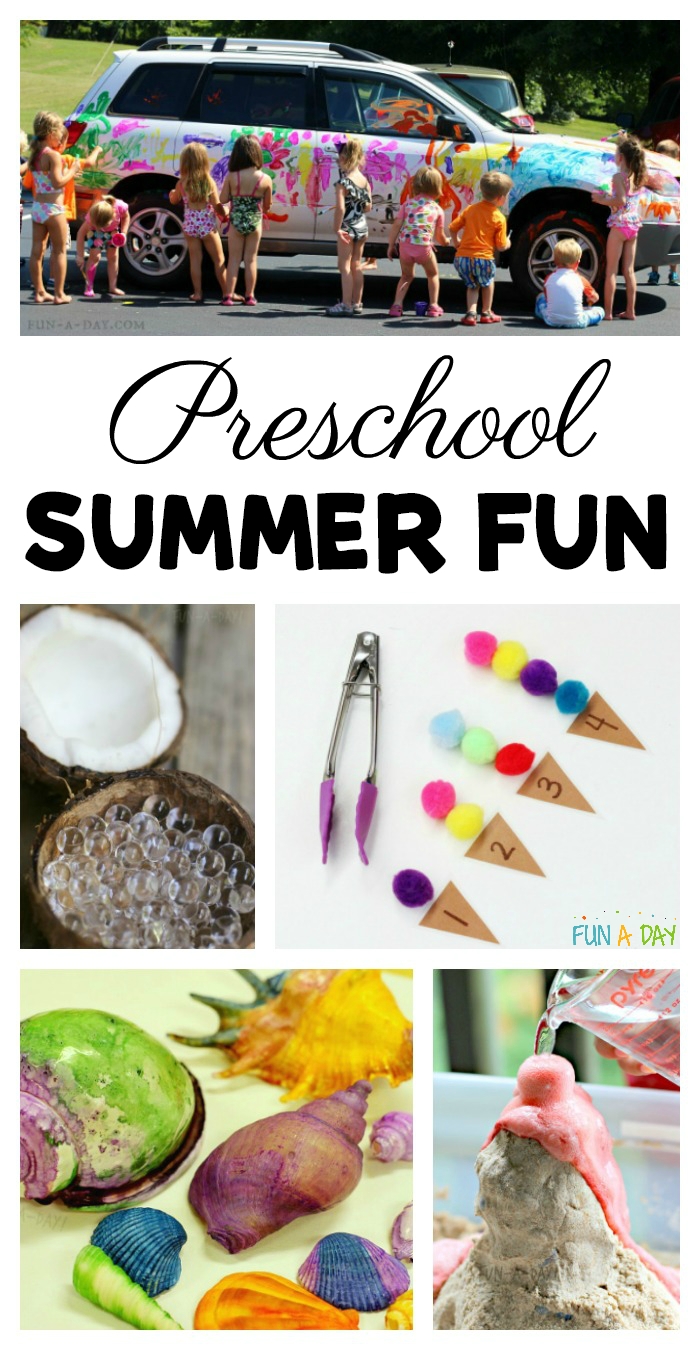 Super Fun Summer Activities For Preschoolers - Fun-A-Day! intended for Daily Summer Activities For Preschoolers