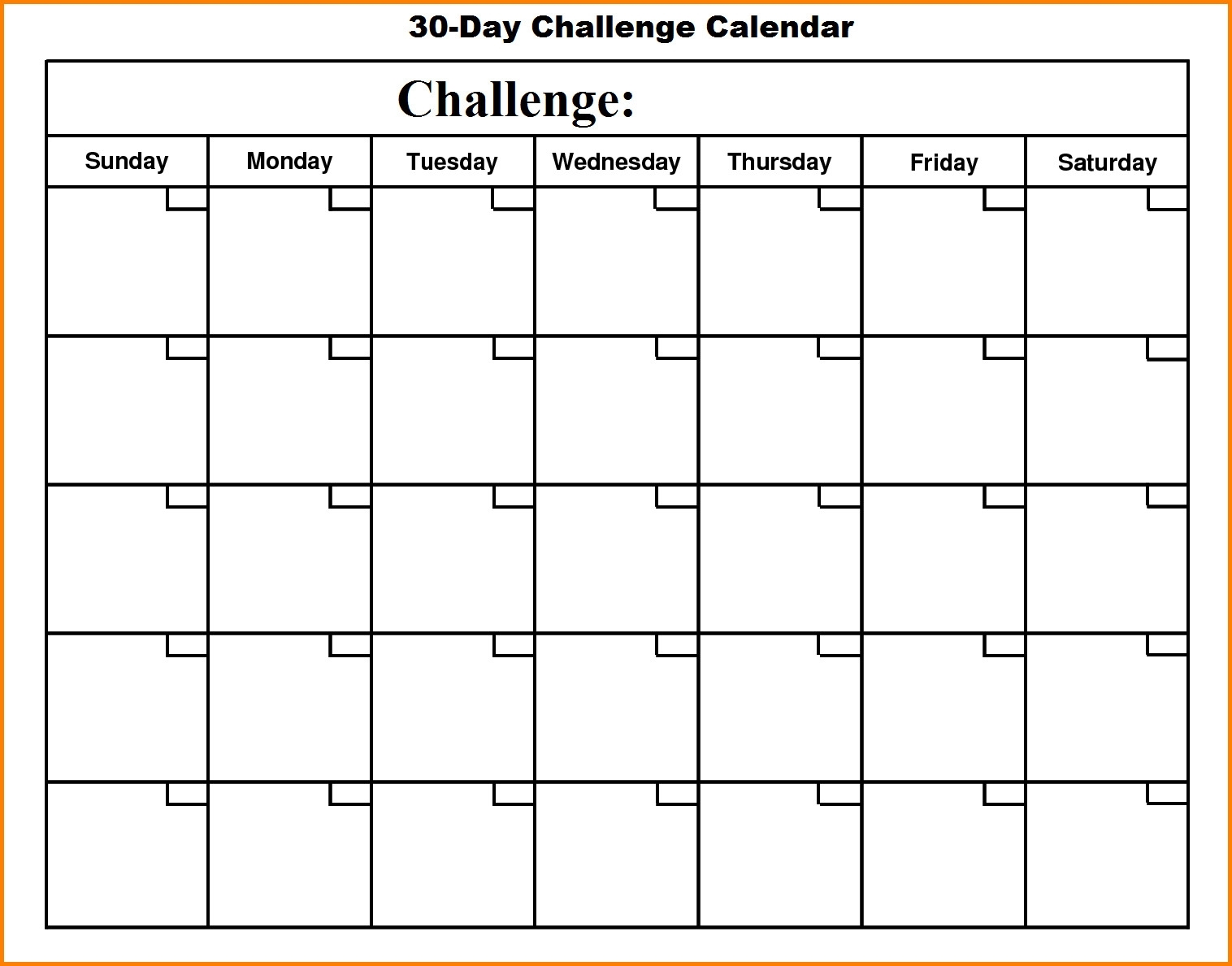 Template Design. 30 Day Calendar Template - Collection Of Template intended for Blank 30 Day Calendar Template