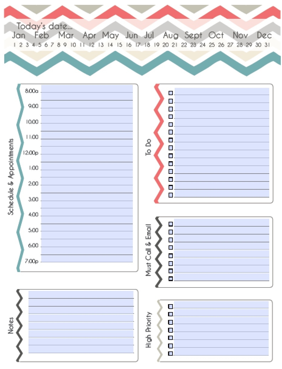 Template For A Daily Schedule with Excel Day Planner Template Free