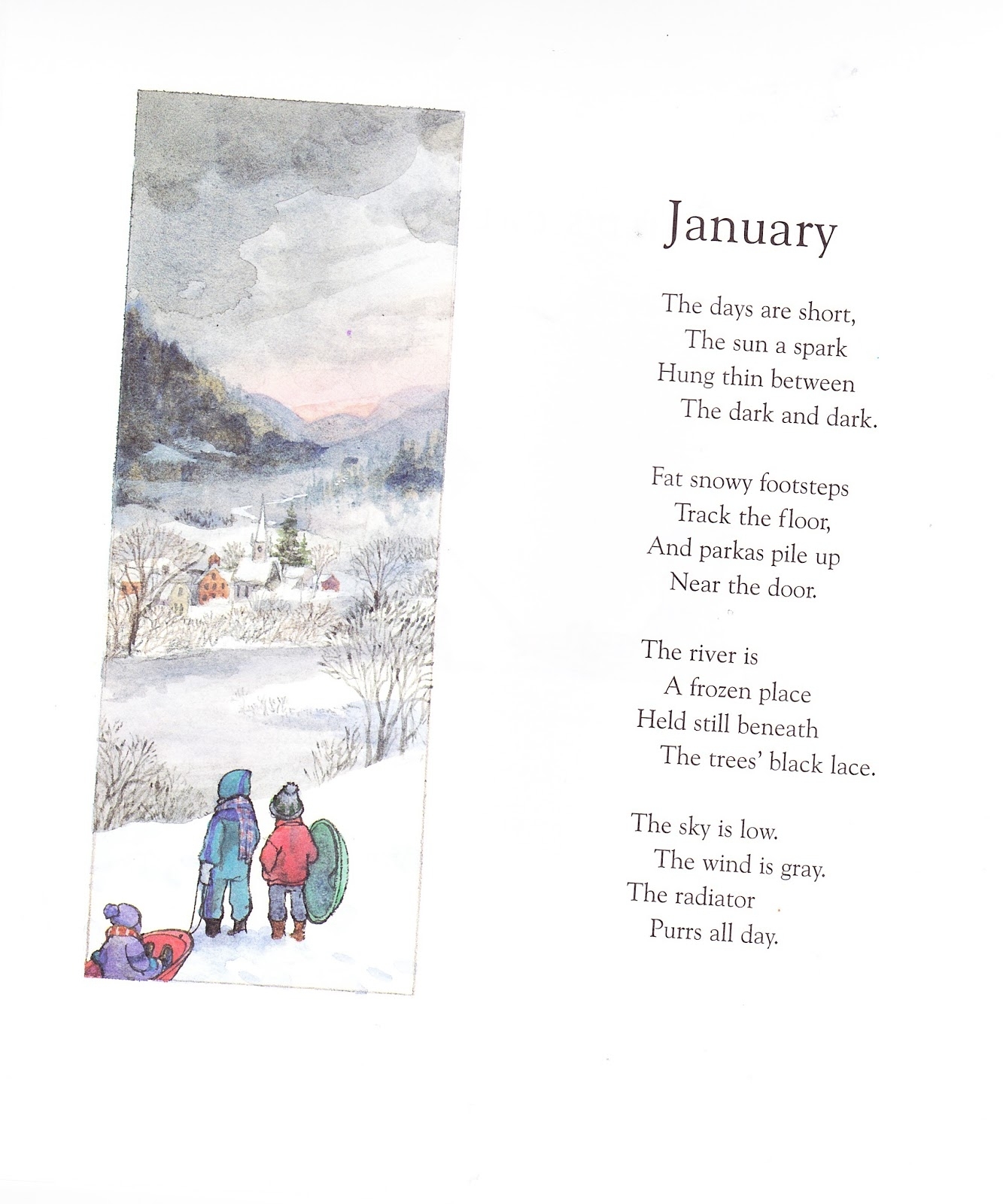 The Marlowe Bookshelf: A Child&#039;s Calendar pertaining to Short Poem O Calender Images