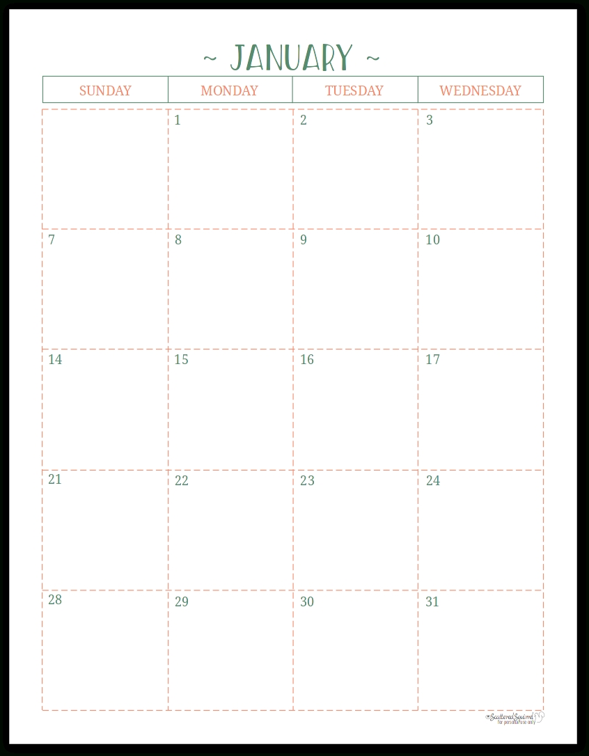 Two Page Per Month 2018 Dated Calendars Are Ready pertaining to Monthly Calendar Printable Template Notes Column