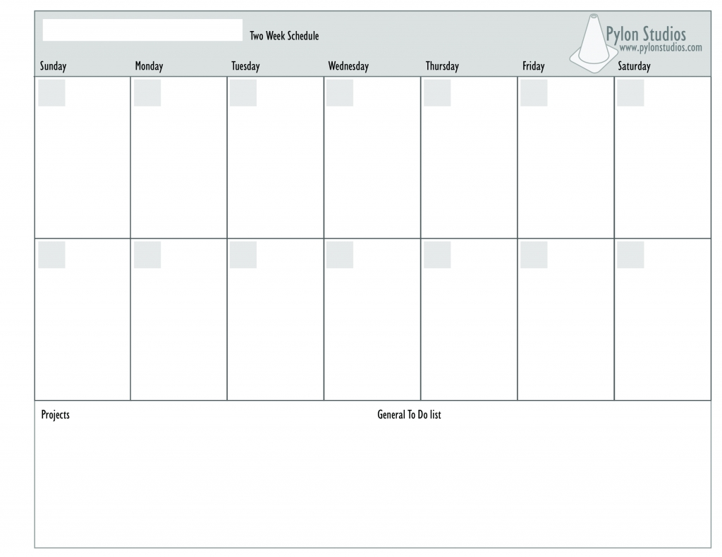 Two Week Calendar Emplate Weekly Pages Ulyssesroom Free Printable inside Two Week Blank Calendar Template