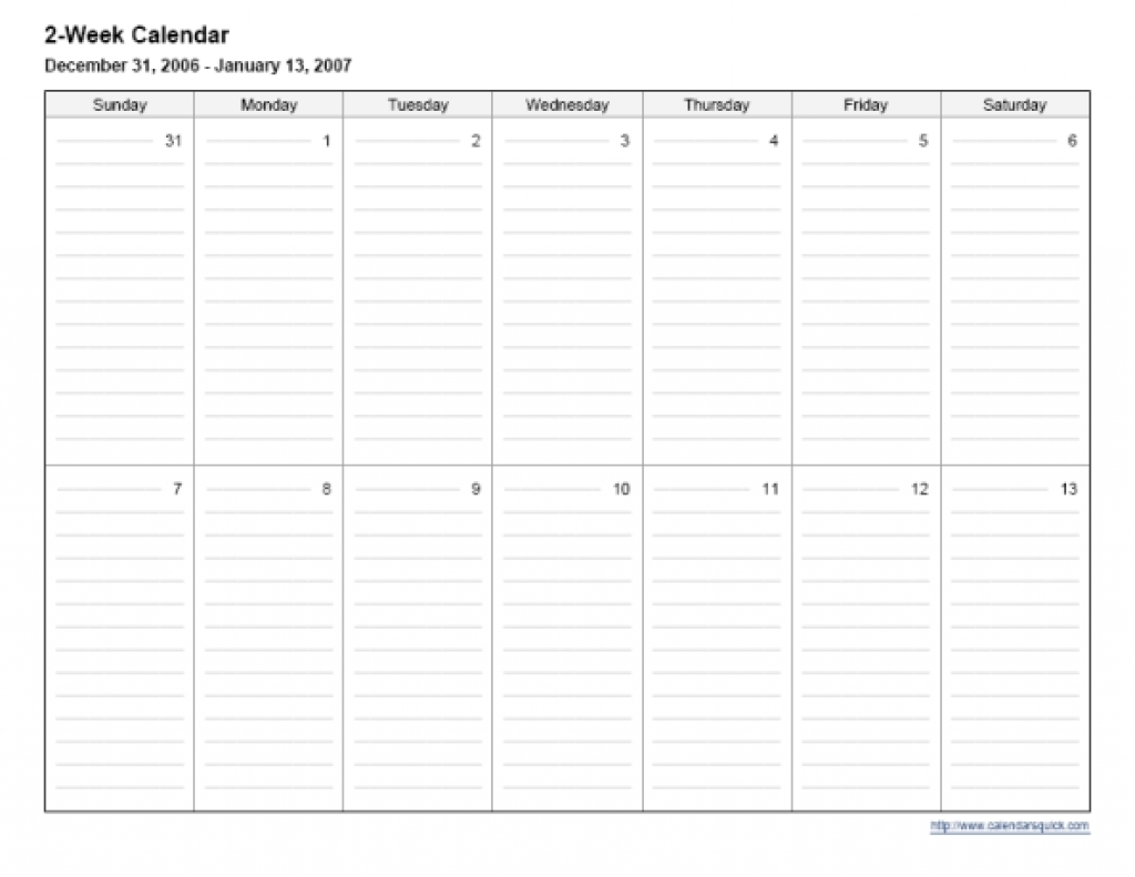 Two Week Calendar Template Word Schedule | Smorad pertaining to Two Week Monday To Friday Calendars