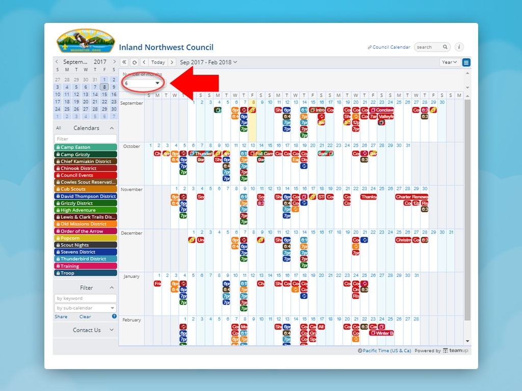 Use The Yearly Calendar View - Teamup News, Tips, Stories regarding Year At A View Calendar