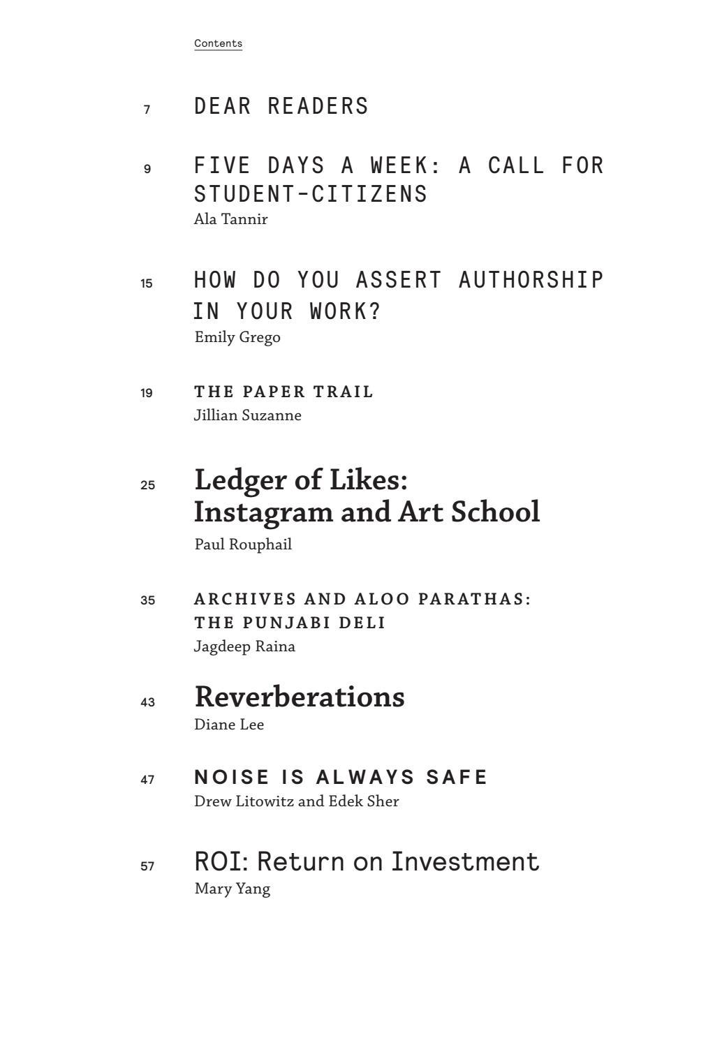 V.1: A Risd Grad Journal throughout Days Of The Week In Punjabi